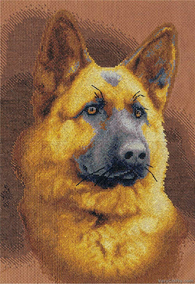 Muchtar The Dog Cross Stitch Kit ~ PANNA