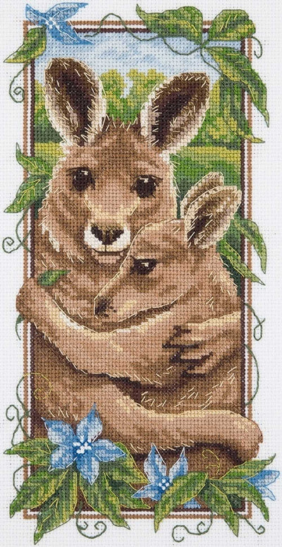 Red Kangaroos Cross Stitch Kit ~ PANNA