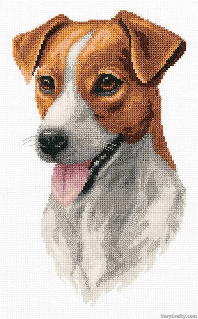 Jack Russell Cross Stitch Kit ~ PANNA