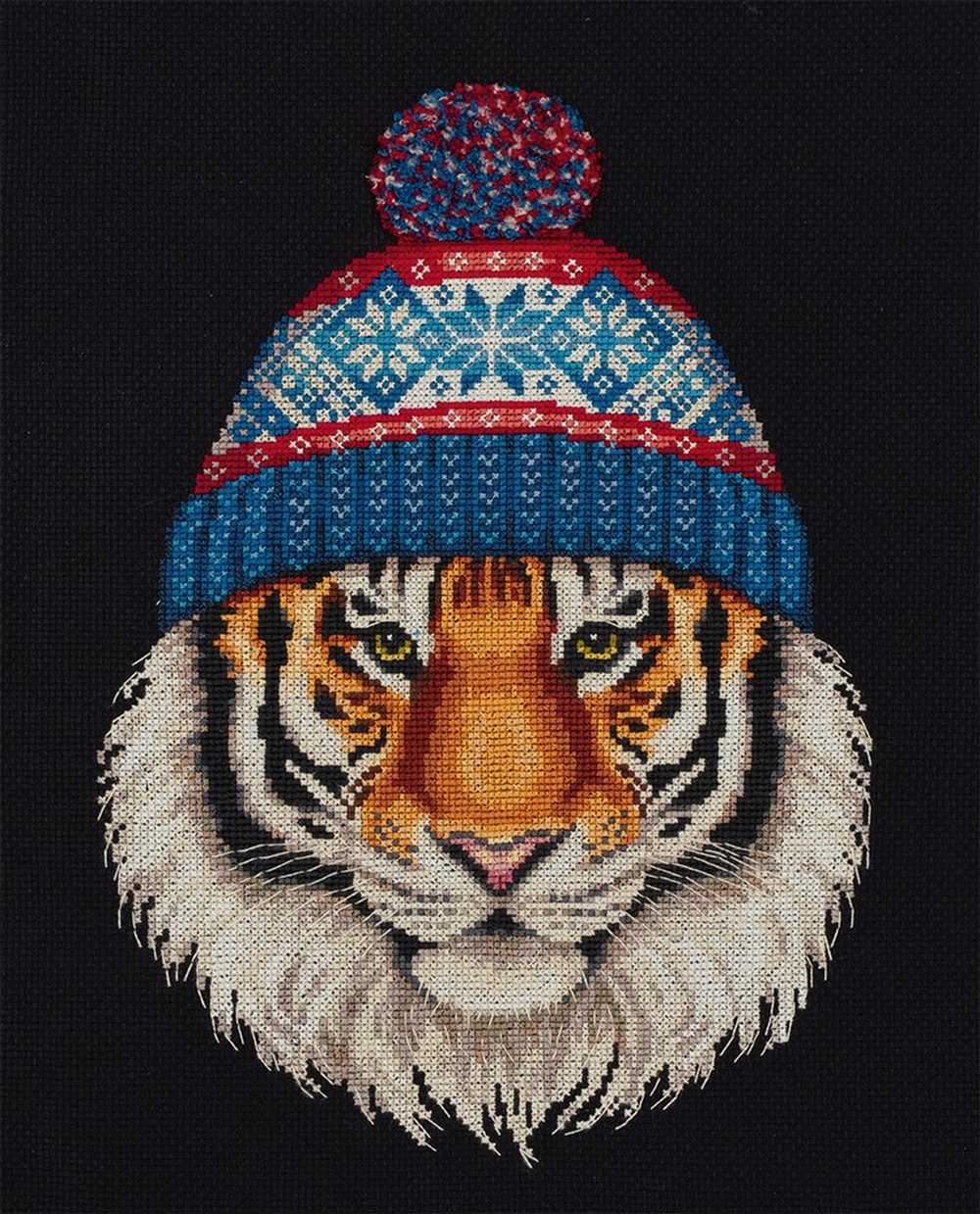 Theo the Sports Tiger Cross Stitch Kit ~ PANNA