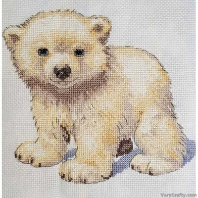 Creative World of Crafts - Animal Magic Polar Bear Cub Cross Stitch Kit