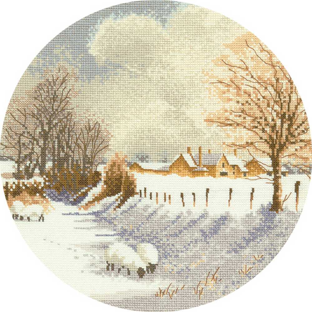 Winter Sheep John Clayton Cross Stitch Kit Heritage Crafts DISCONTINUED