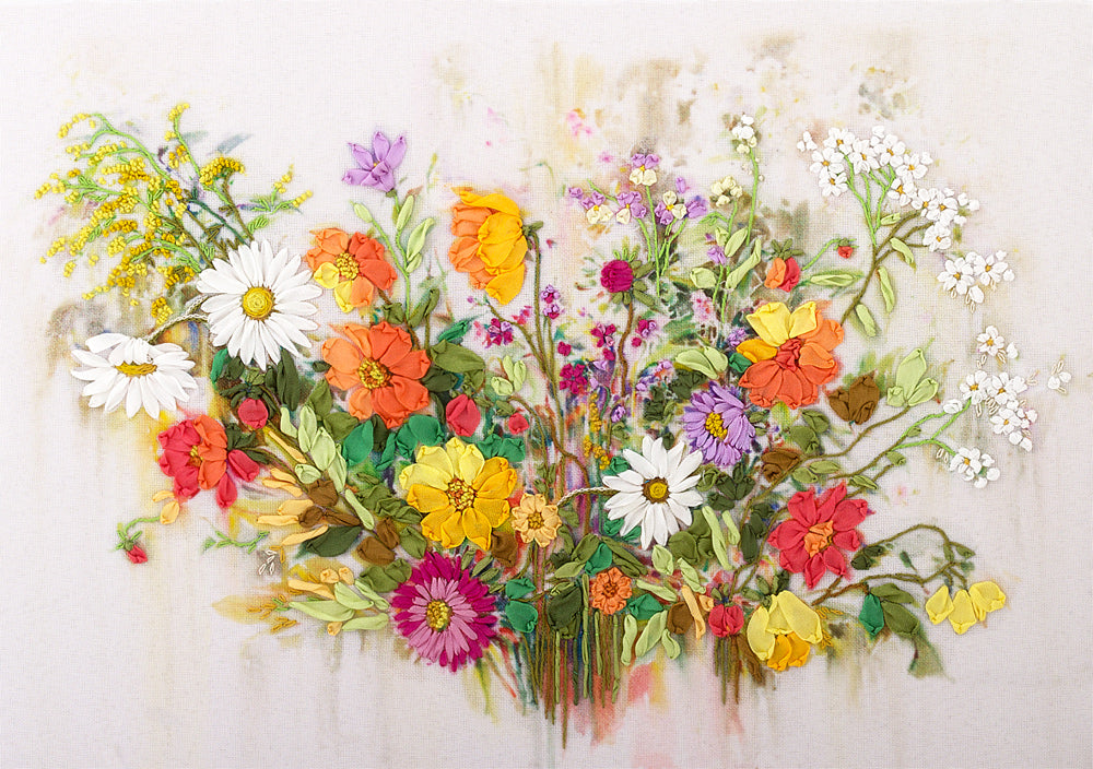 The Colours of Summer Ribbon Embroidery Kit ~ PANNA