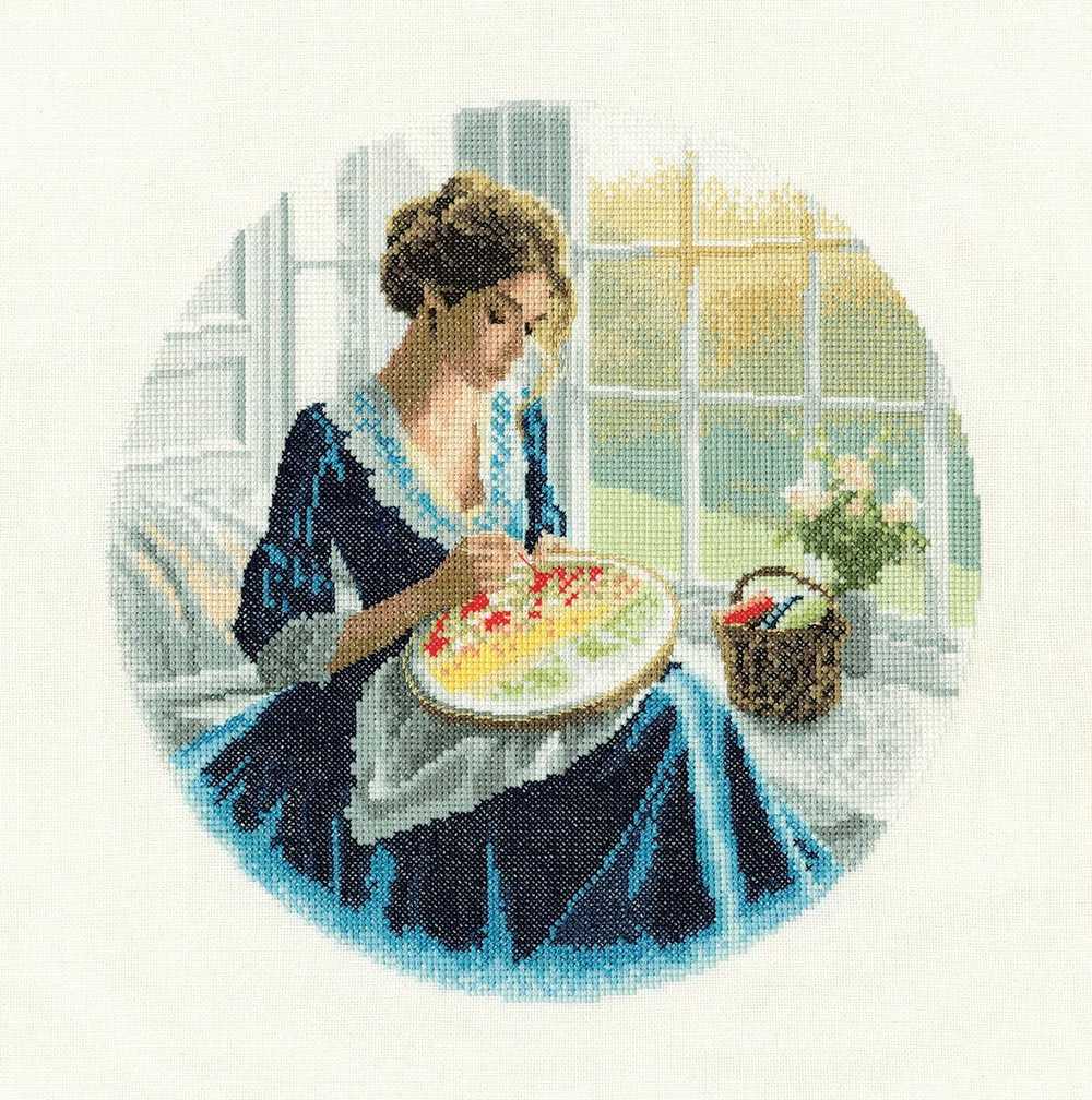 Annabel Elegance Cross Stitch Kit Heritage Crafts (Evenweave)
