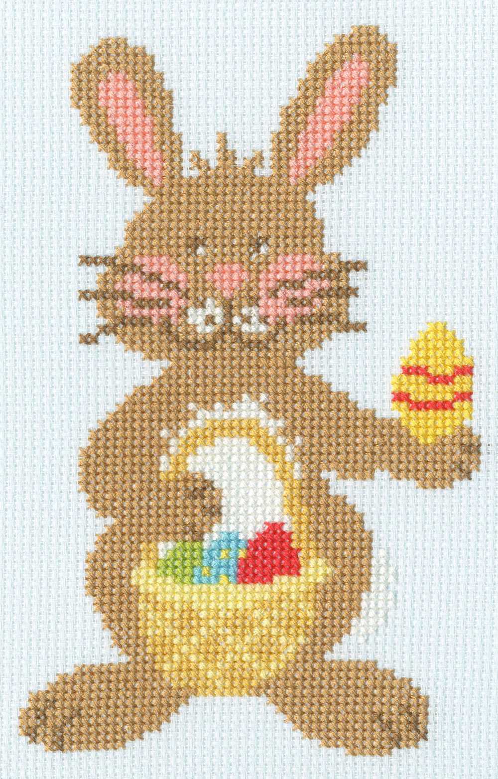 Little Stitchers Easter Bunny JUMP Cross Stitch Kit - Bothy Threads