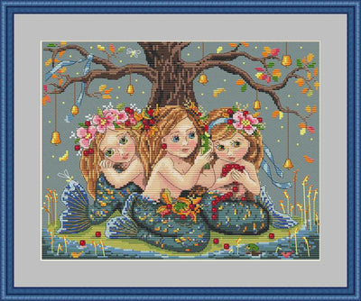 Mermaids Cross Stitch Kit ~ Merejka