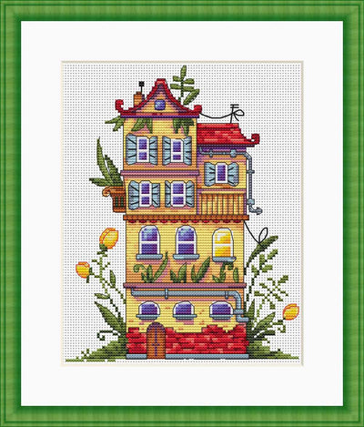Spring House ~ Merejka Cross Stitch Kit