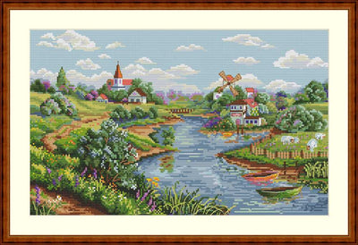 Spring View Cross Stitch Kit ~ Merejka