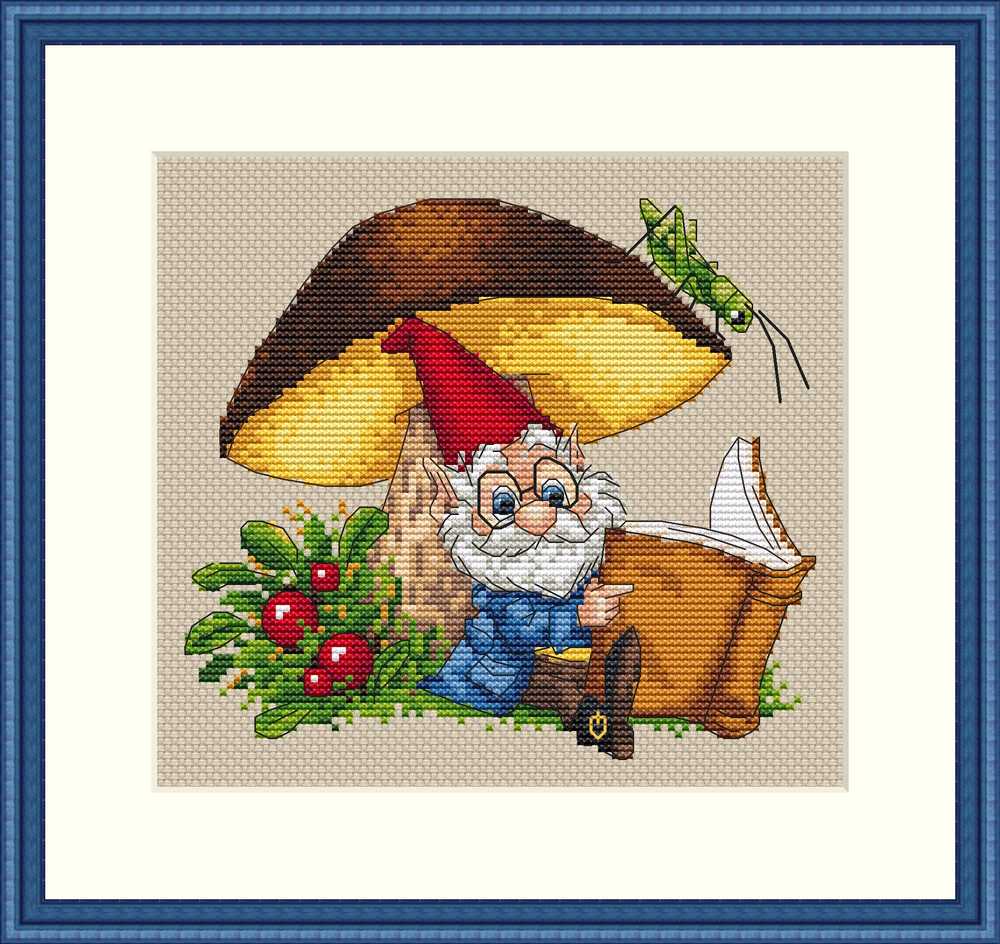 Under the Mushroom Cross Stitch Kit ~ Merejka