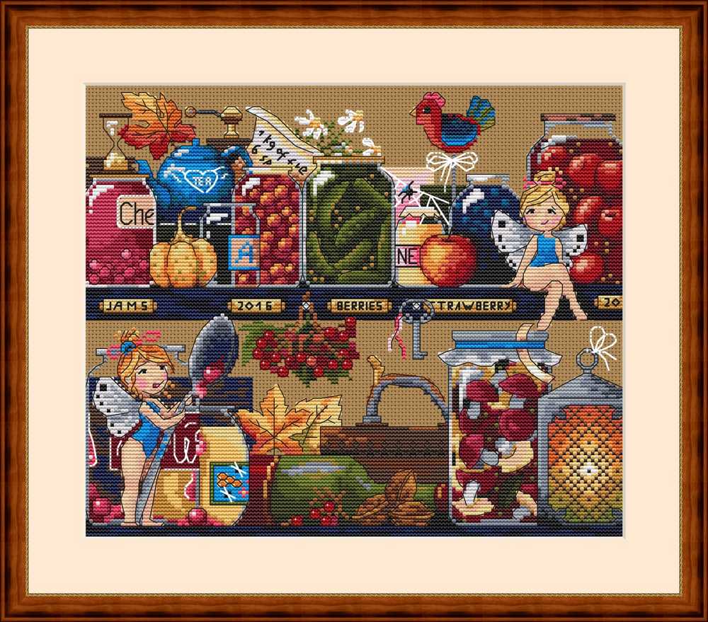 Pantry Treasures Cross Stitch Kit ~ Merejka