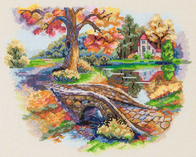 Autumn Landscape Cross Stitch Kit ~ Merejka