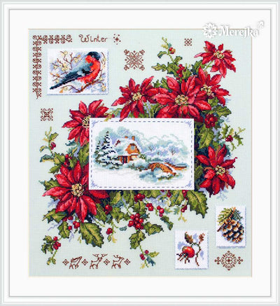 Winter Sampler Christmas ~ Merejka Cross Stitch Kit