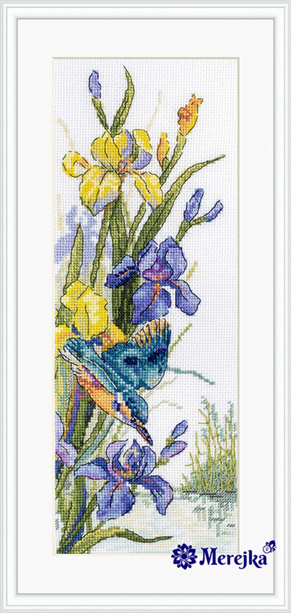 Kingfisher Flight Cross Stitch Kit ~ Merejka