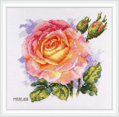 Rose Cross Stitch Kit ~ Merejka