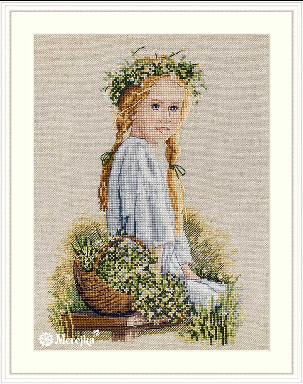 Daisies Cross Stitch Kit ~ Merejka