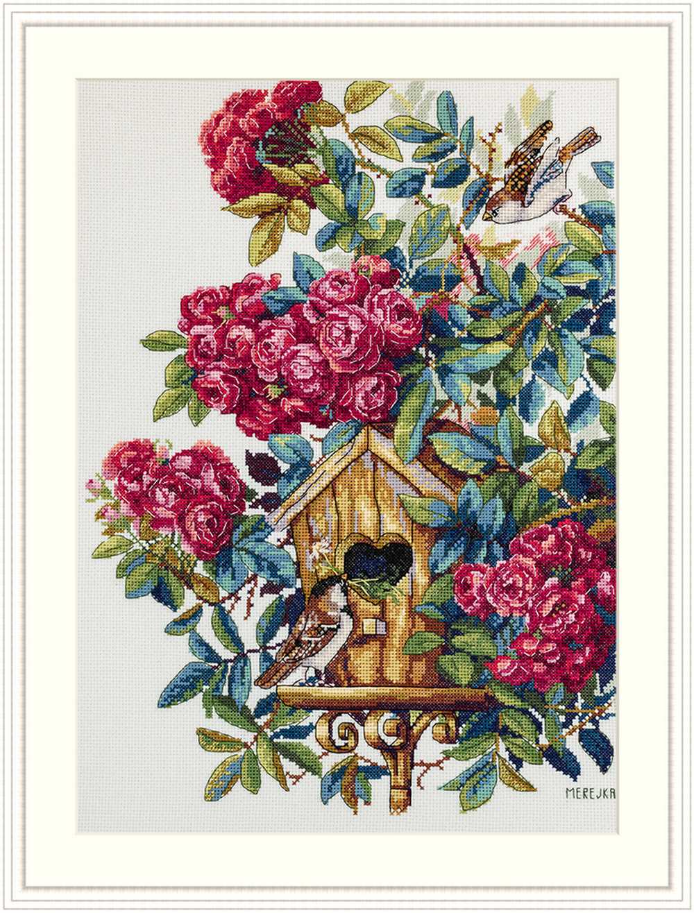 Rose Bush Cross Stitch Kit ~ Merejka SALE