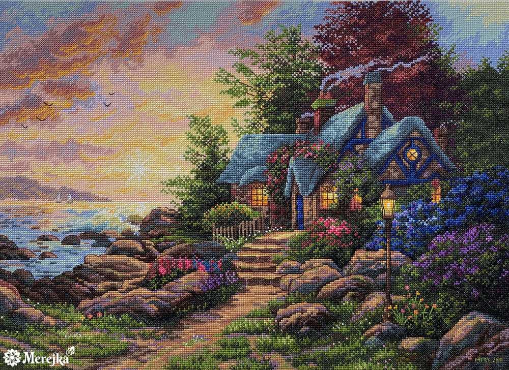 Seaside Hideaway Cross Stitch Kit ~ Merejka