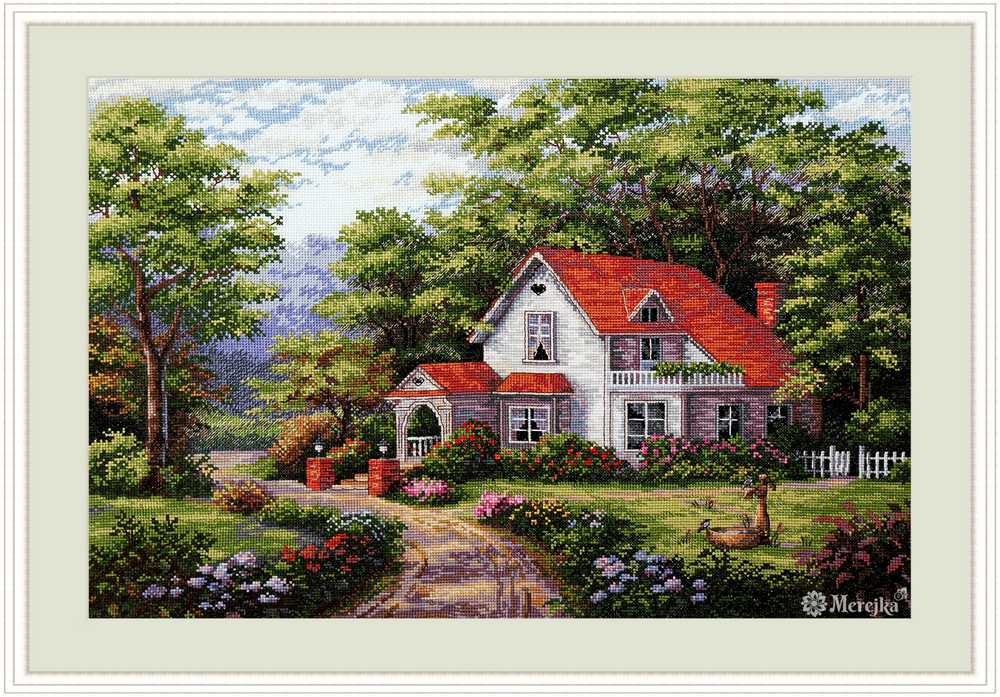 Sterling Estate Cross Stitch Kit ~ Merejka