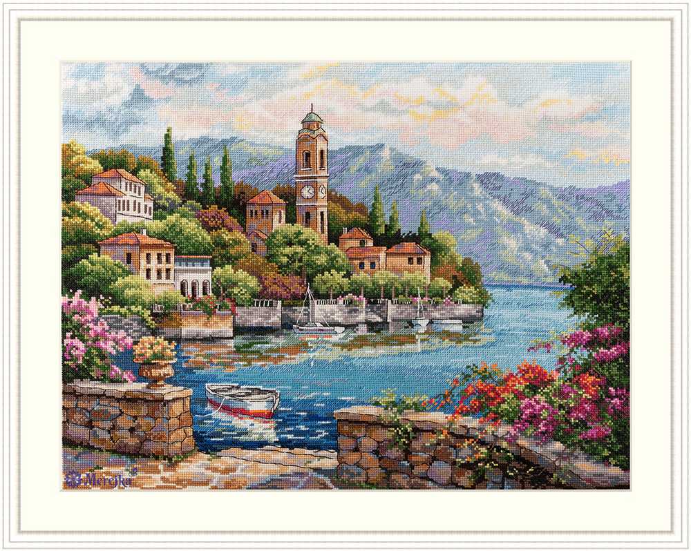 Lago di Como Cross Stitch Kit ~ Merejka