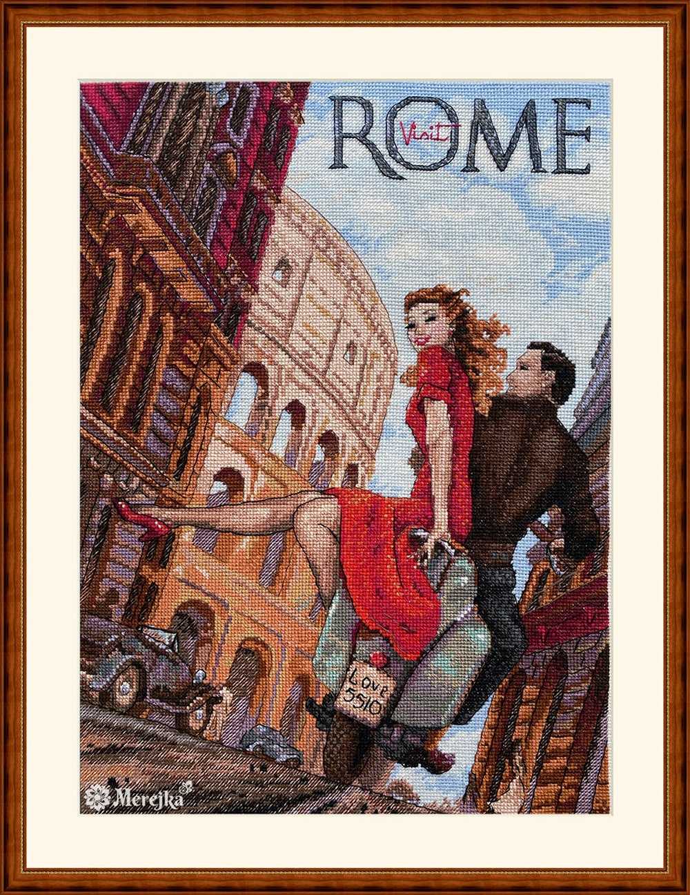 Visit Rome Cross Stitch Kit ~ Merejka