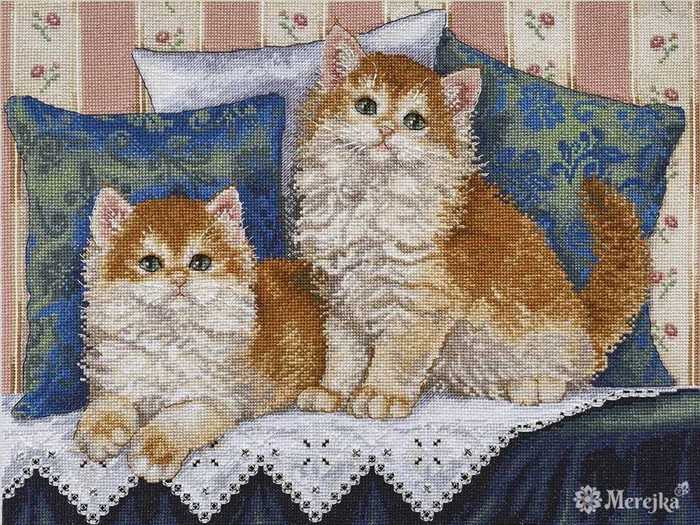 Fluffy Fellows Cross Stitch Kit ~ Merejka