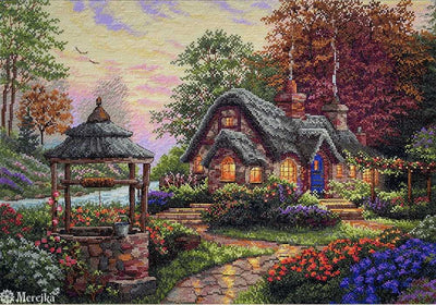 Make a Wish Cottage Cross Stitch Kit ~ Merejka