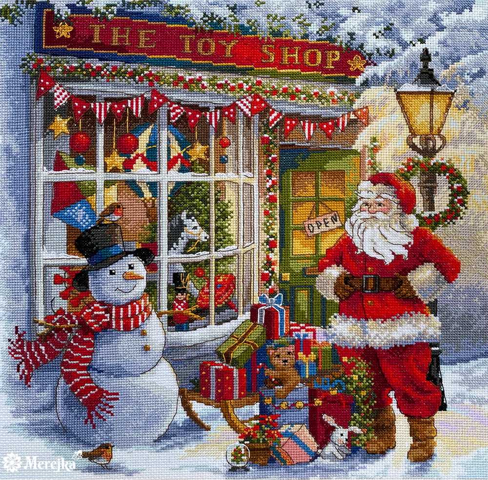 Toy Shop Christmas ~ Merejka Cross Stitch Kit