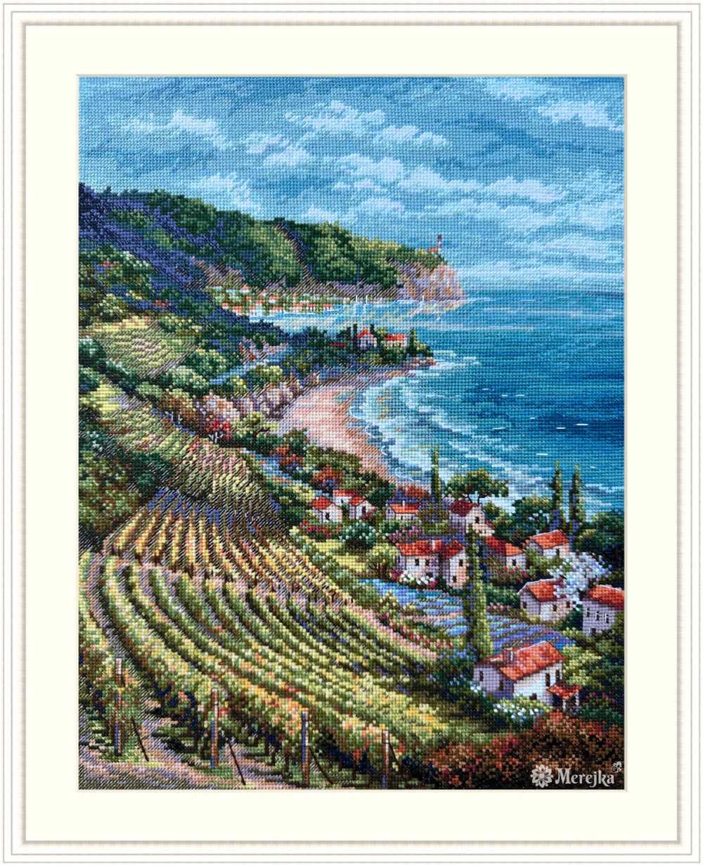 Coastline View Cross Stitch Kit ~ Merejka