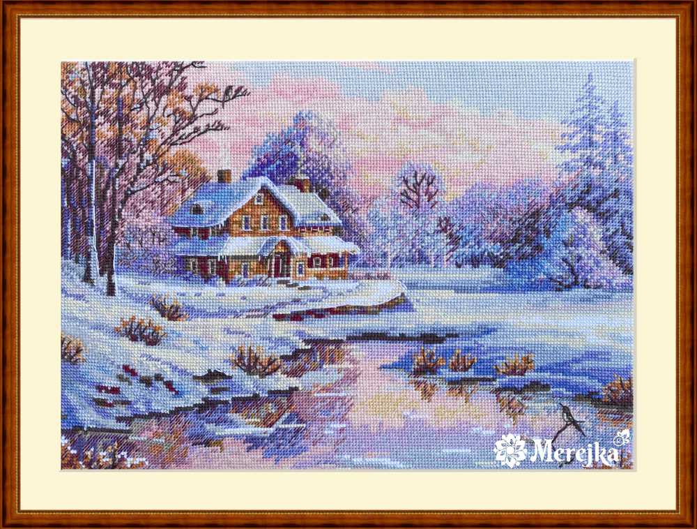 The First Snow Cross Stitch Kit ~ Merejka