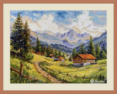 The Chamonix Valley Cross Stitch Kit ~ Merejka