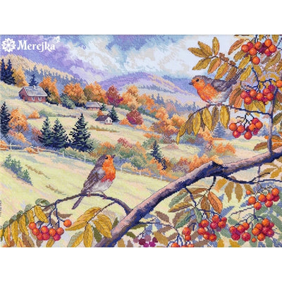 Hills Laced with Gold Cross Stitch Kit ~ Merejka SALE