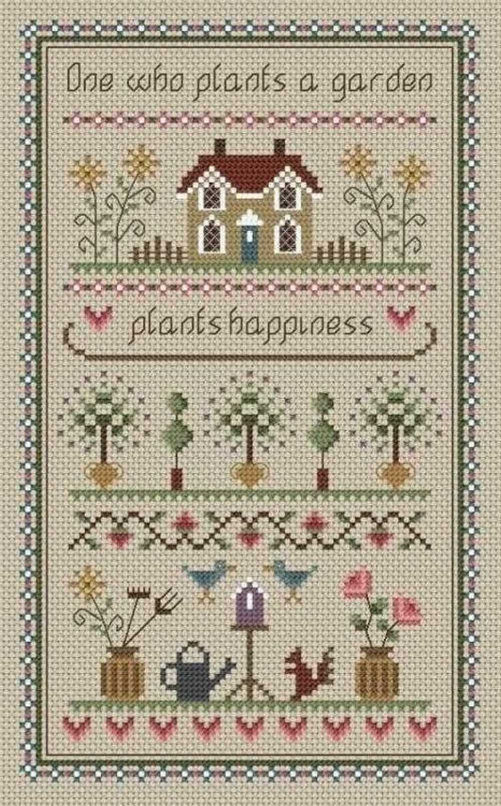 Little Dove Designs Cross Stitch Kit - Garden Sampler