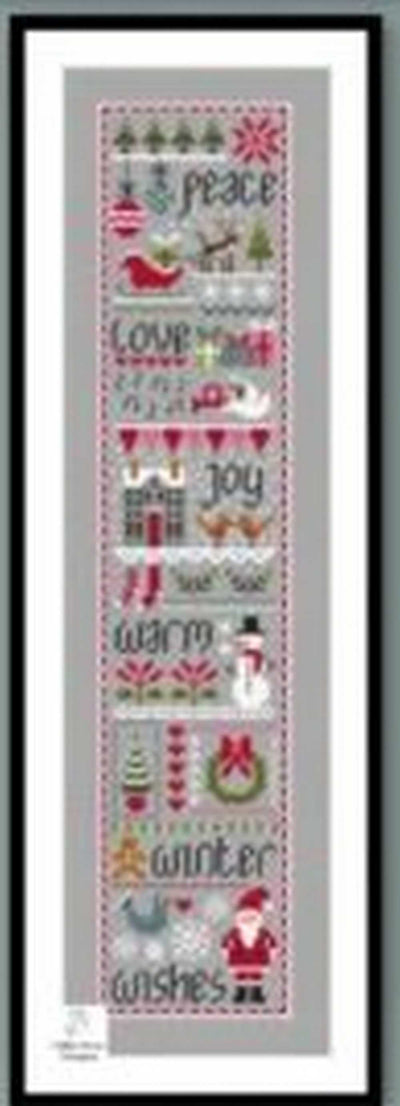 Little Dove Designs Cross Stitch Kit - Christmas Wishes (Grey)