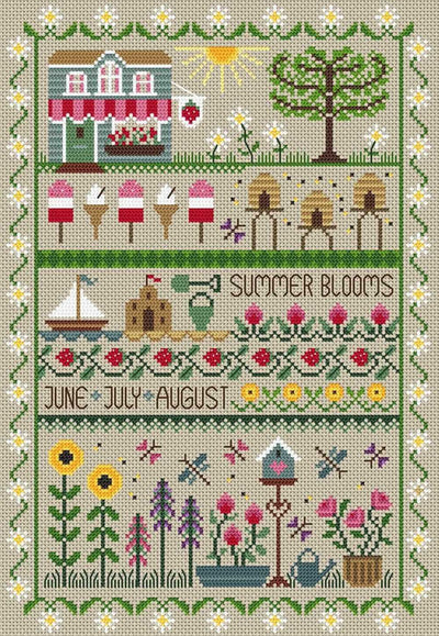 Little Dove Designs Cross Stitch Kit - Summer Blooms