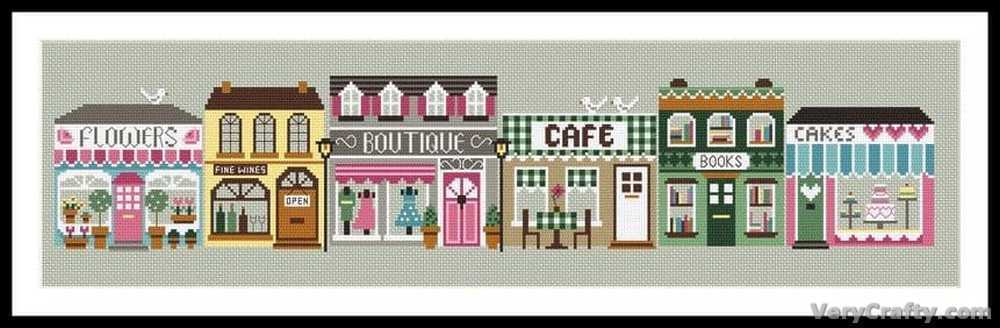 Little Dove Designs Cross Stitch Kit - High Street