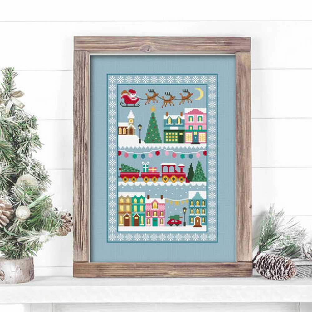 Little Dove Designs Cross Stitch Kit - Christmas Town