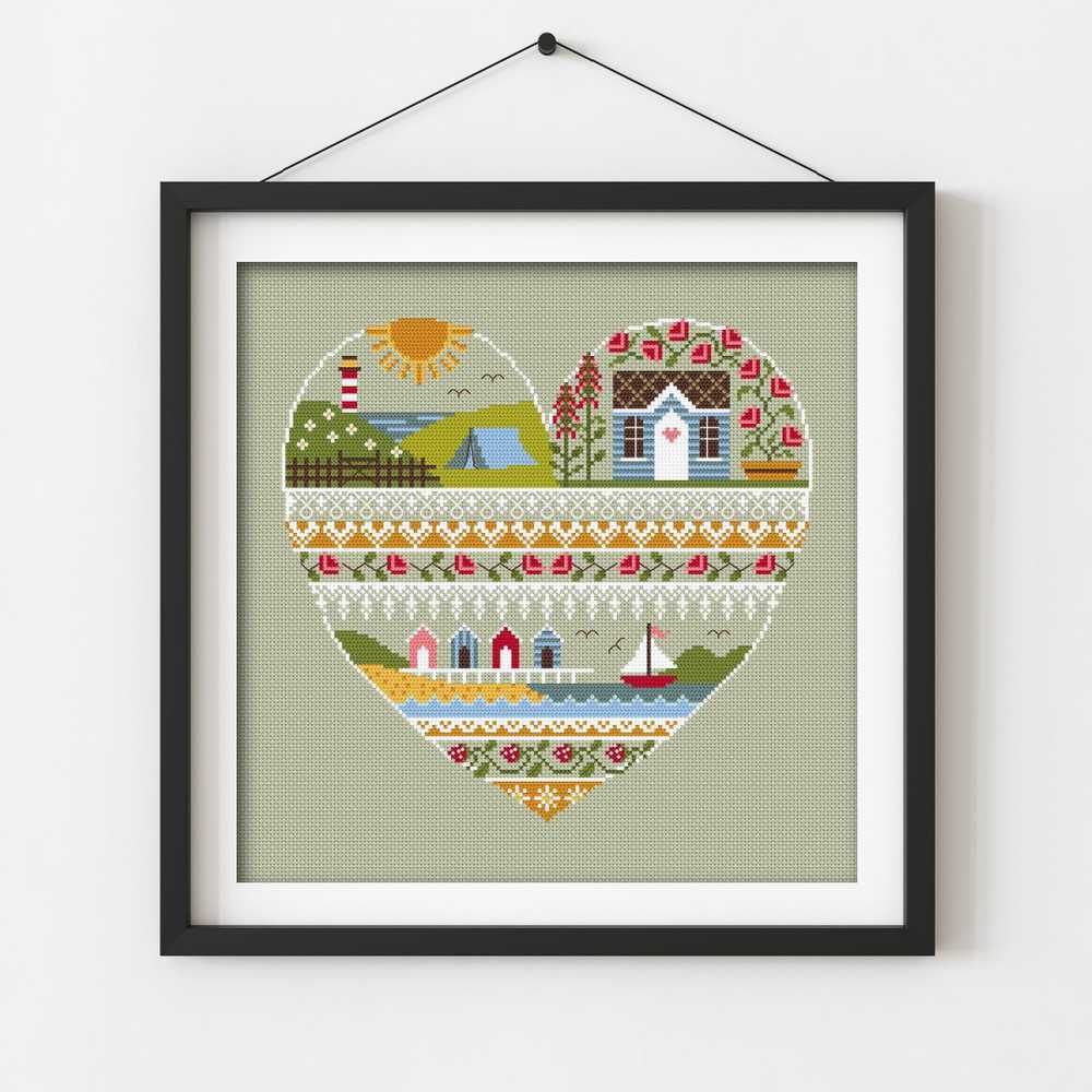Little Dove Designs Cross Stitch Kit - Heart of Summer