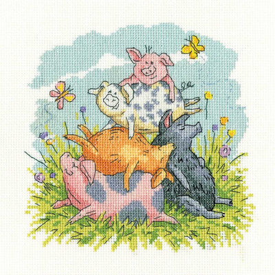 Higgledy Piggledy Cross Stitch Kit - Heritage Crafts