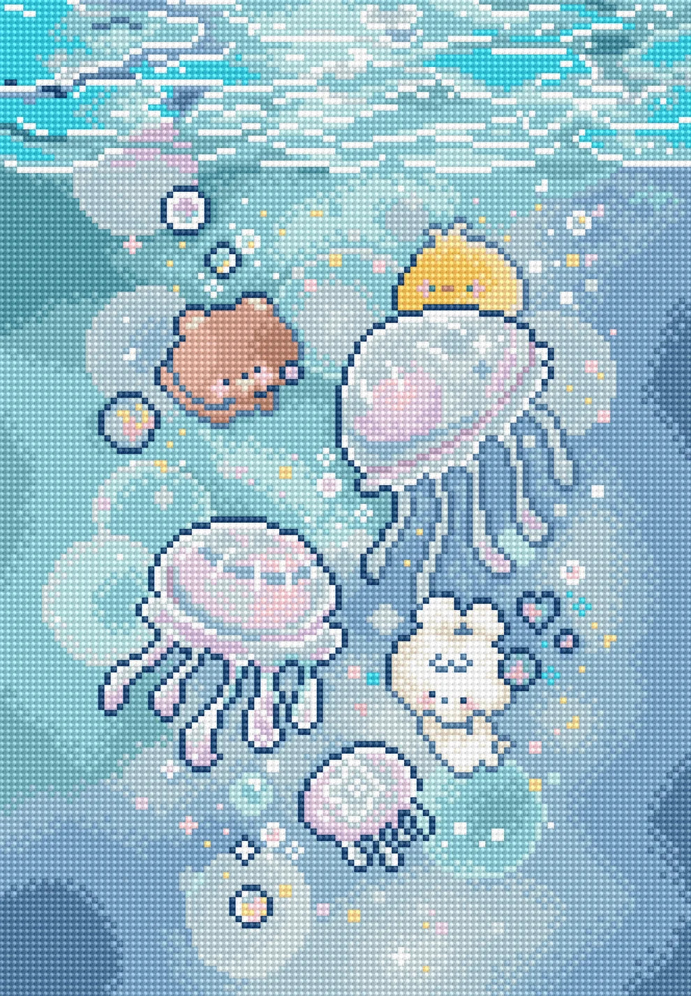 Jellyfish Dance Cross Stitch Kit - Letitstitch