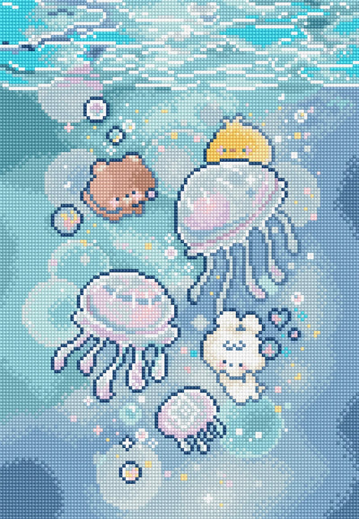 Jellyfish Dance Cross Stitch Kit - Letitstitch