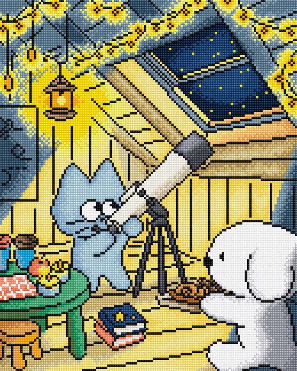 Stargazing Cross Stitch Kit - Letistitch