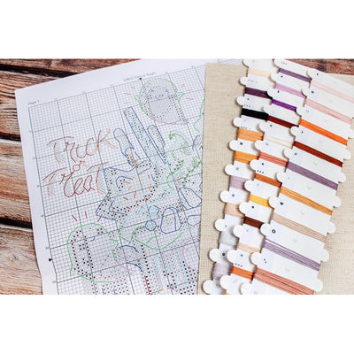 Trick or Treat Ghosts Cross Stitch Kit - Letitstitch