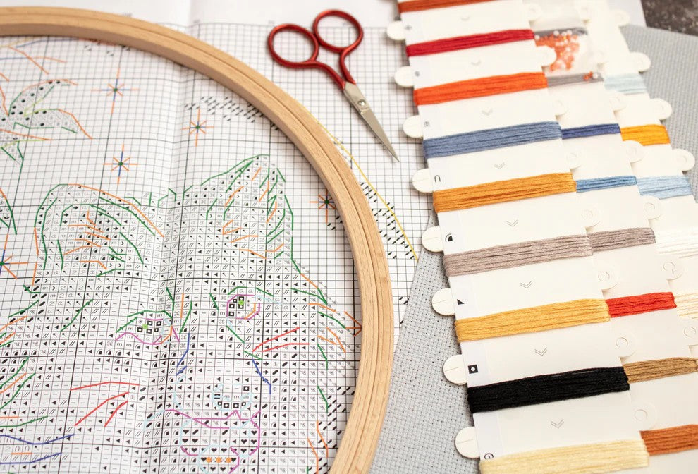 Kitsune Cross Stitch Kit - Letitstitch