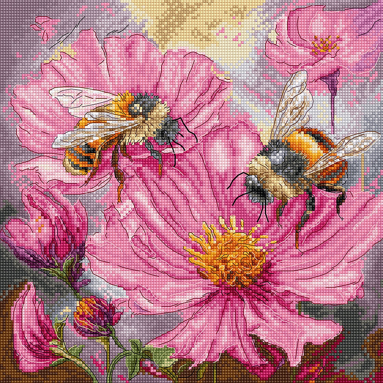 Honey Blooms Cross Stitch Kit - Letitstitch