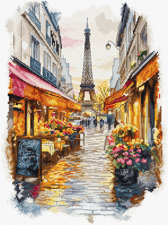 Paris Cross Stitch Kit - Letitstitch