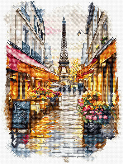 Paris Cross Stitch Kit - Letitstitch