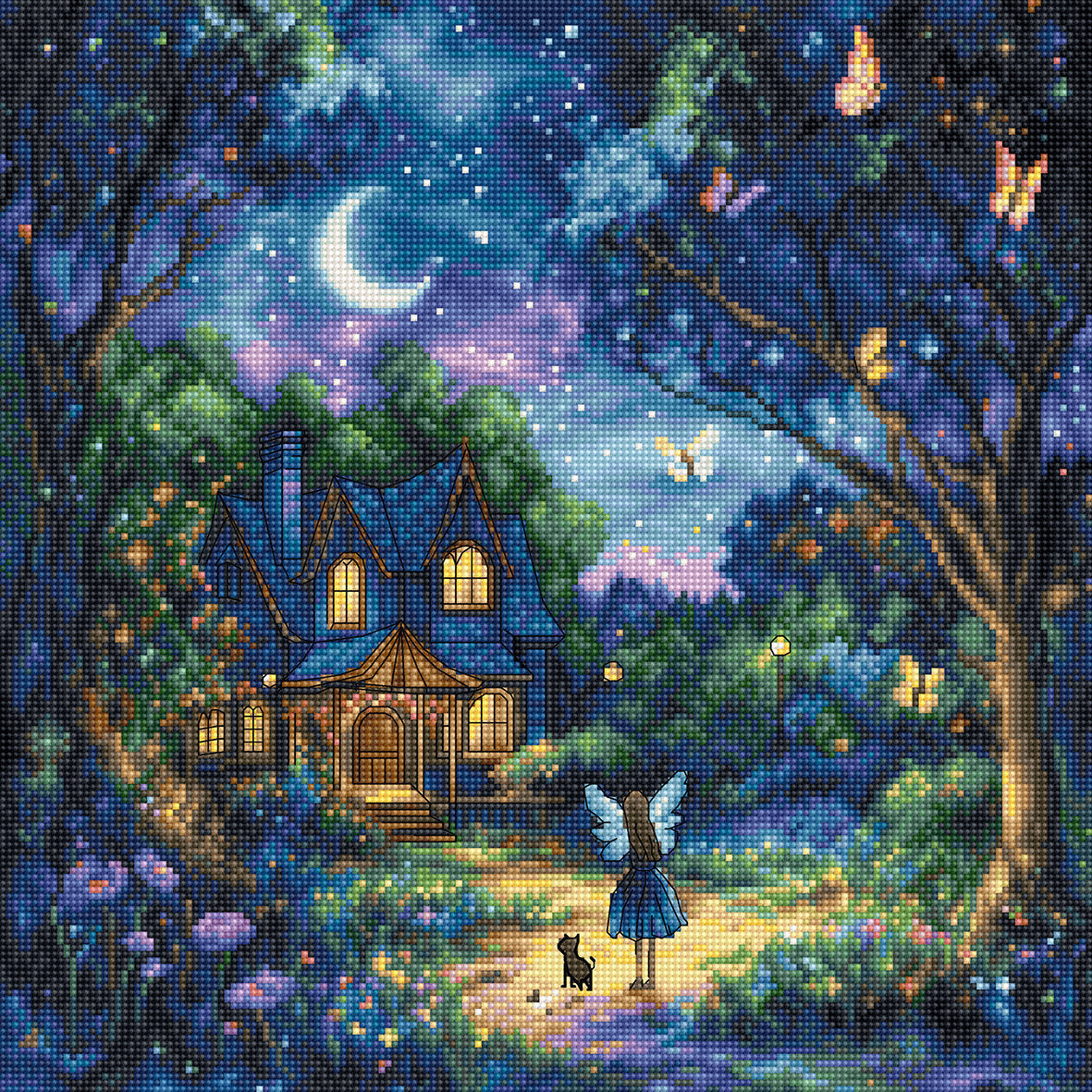 Luna's Garden Cross Stitch Kit - Letitstitch
