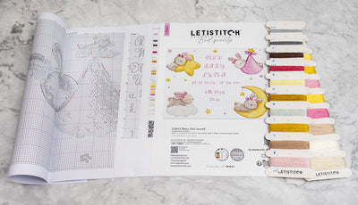 Baby Girl Record Cross Stitch Kit - Letitstitch