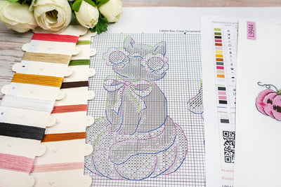 Boo Crew Ornaments Cross Stitch Kit - Letitstitch