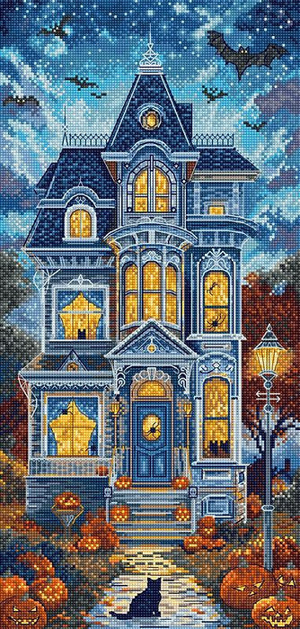Haunt Manor Cross Stitch Kit - Letitstitch
